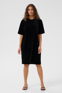 Black Velvet T-Shirt Dress