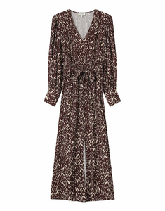 Chocolate Printed Dress