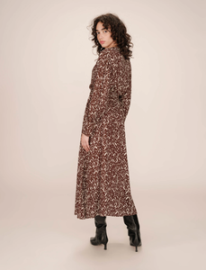 Chocolate Printed Dress