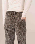 Load image into Gallery viewer, Animal Print Wide Jeans
