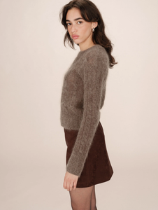 Mocha Fluffy Jumper