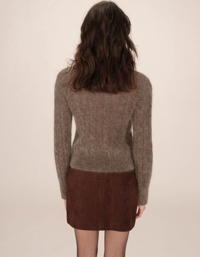 Mocha Fluffy Jumper