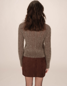 Mocha Fluffy Jumper