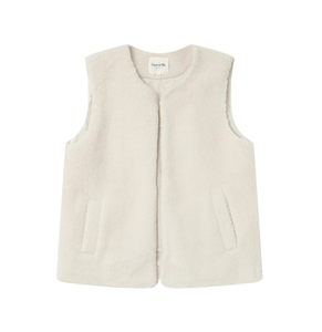 Cream Teddy Gilet