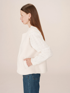 Cream Teddy Gilet