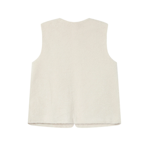 Cream Teddy Gilet
