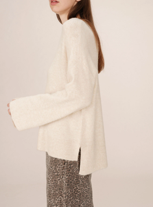 Cream Embroidered Jumper
