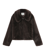 Load image into Gallery viewer, Chocolate Faux Fur Jacket
