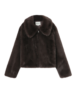 Chocolate Faux Fur Jacket
