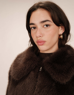 Load image into Gallery viewer, Chocolate Faux Fur Jacket
