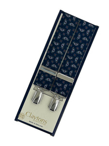 Blue Paisley Braces