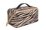 Load image into Gallery viewer, Zebra Print Train Case

