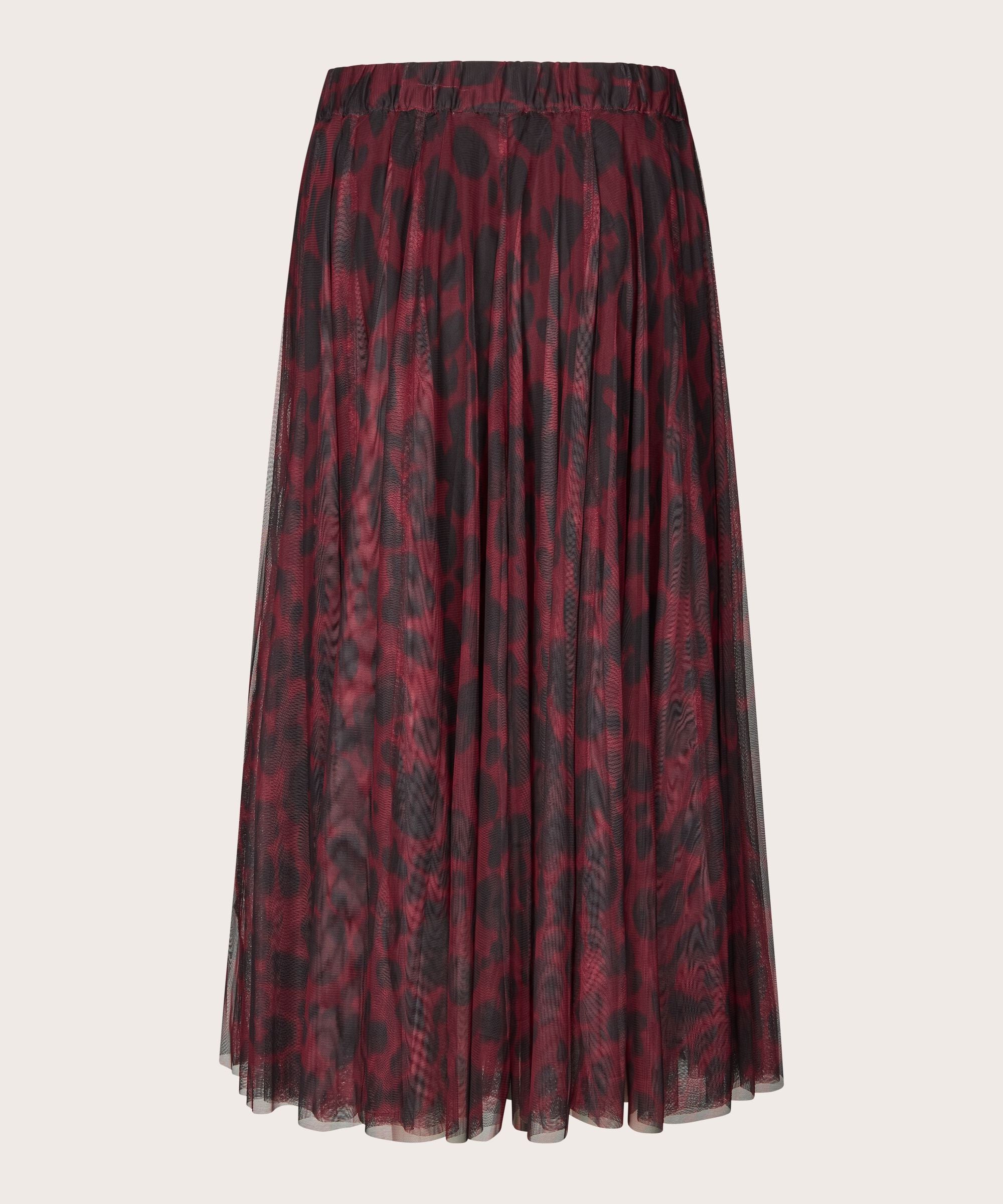Wine Scarlet Pleated