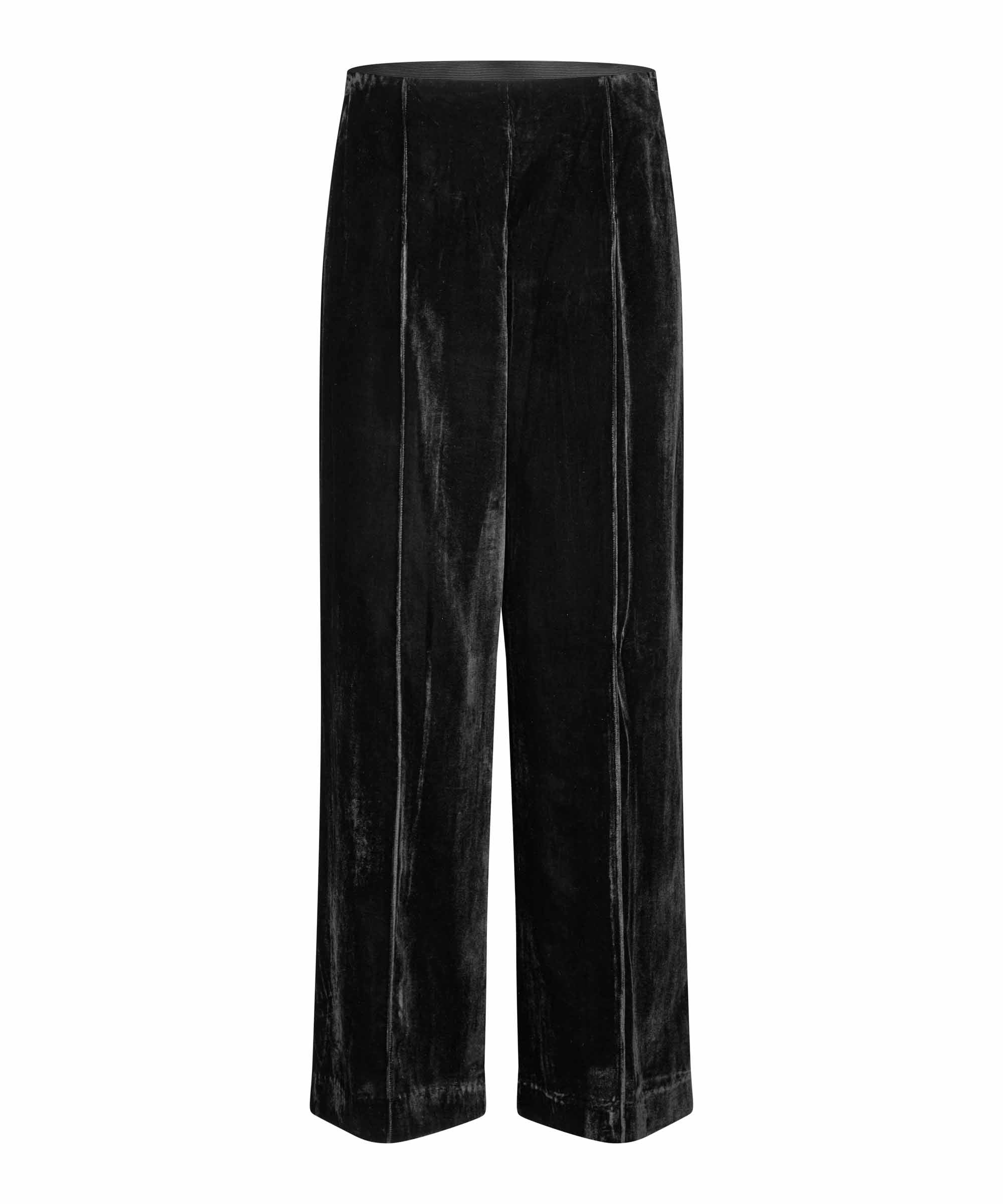Black Velvet Trousers