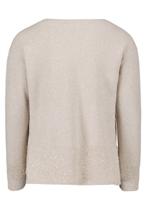 Cream Jumper with Sparkly Detail