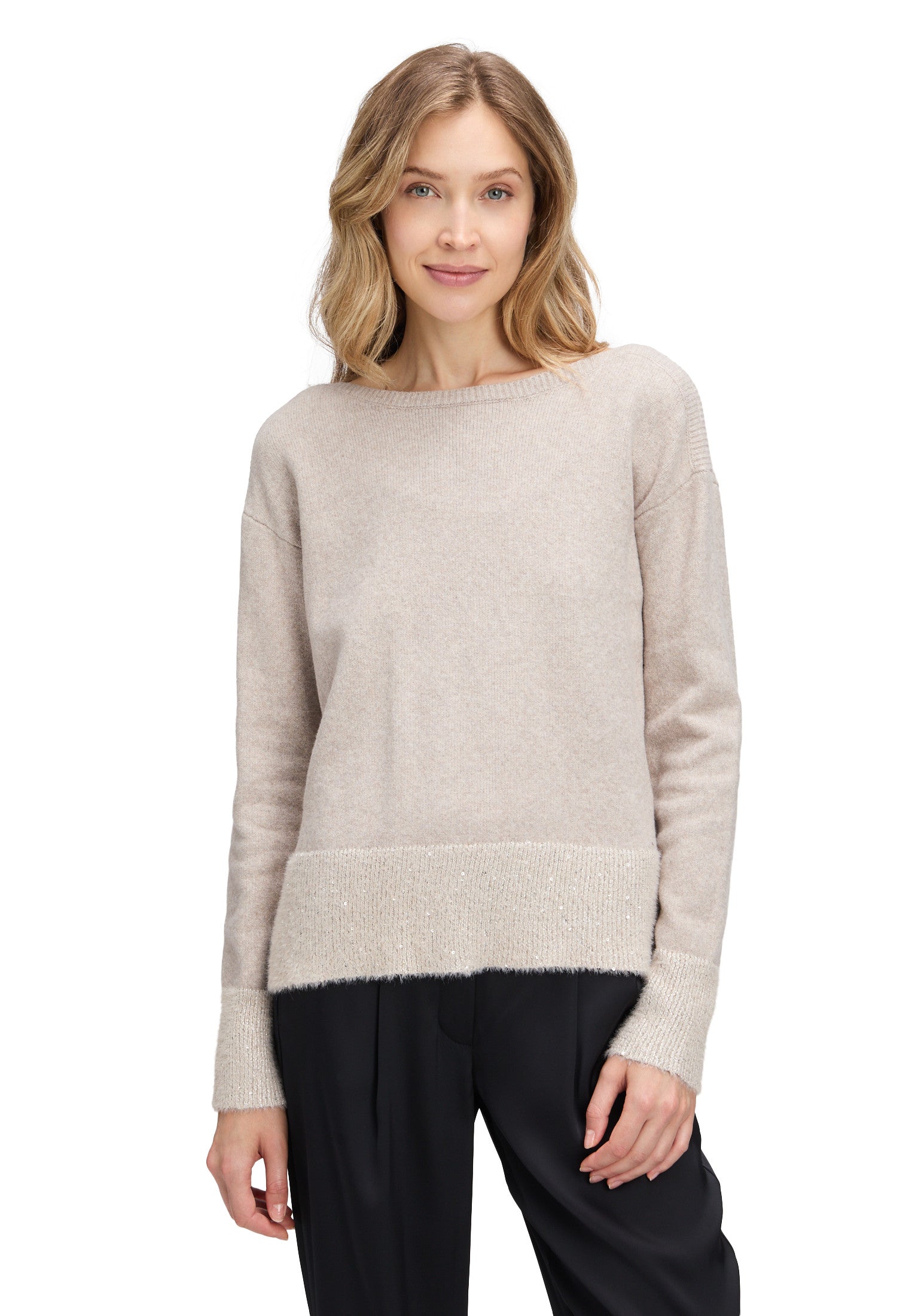 Cream Jumper with Sparkly Detail