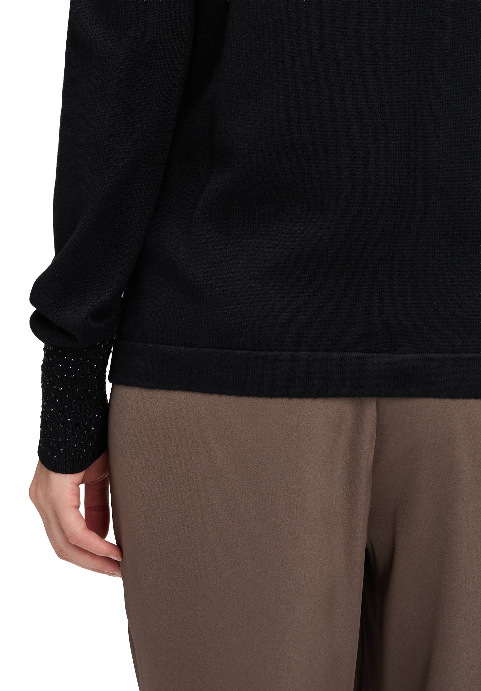 Black Slim Fit Jumper