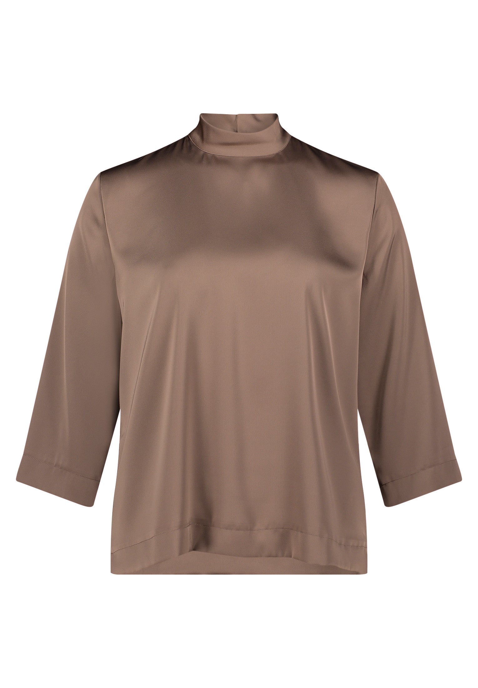 Mocha Satin Blouse