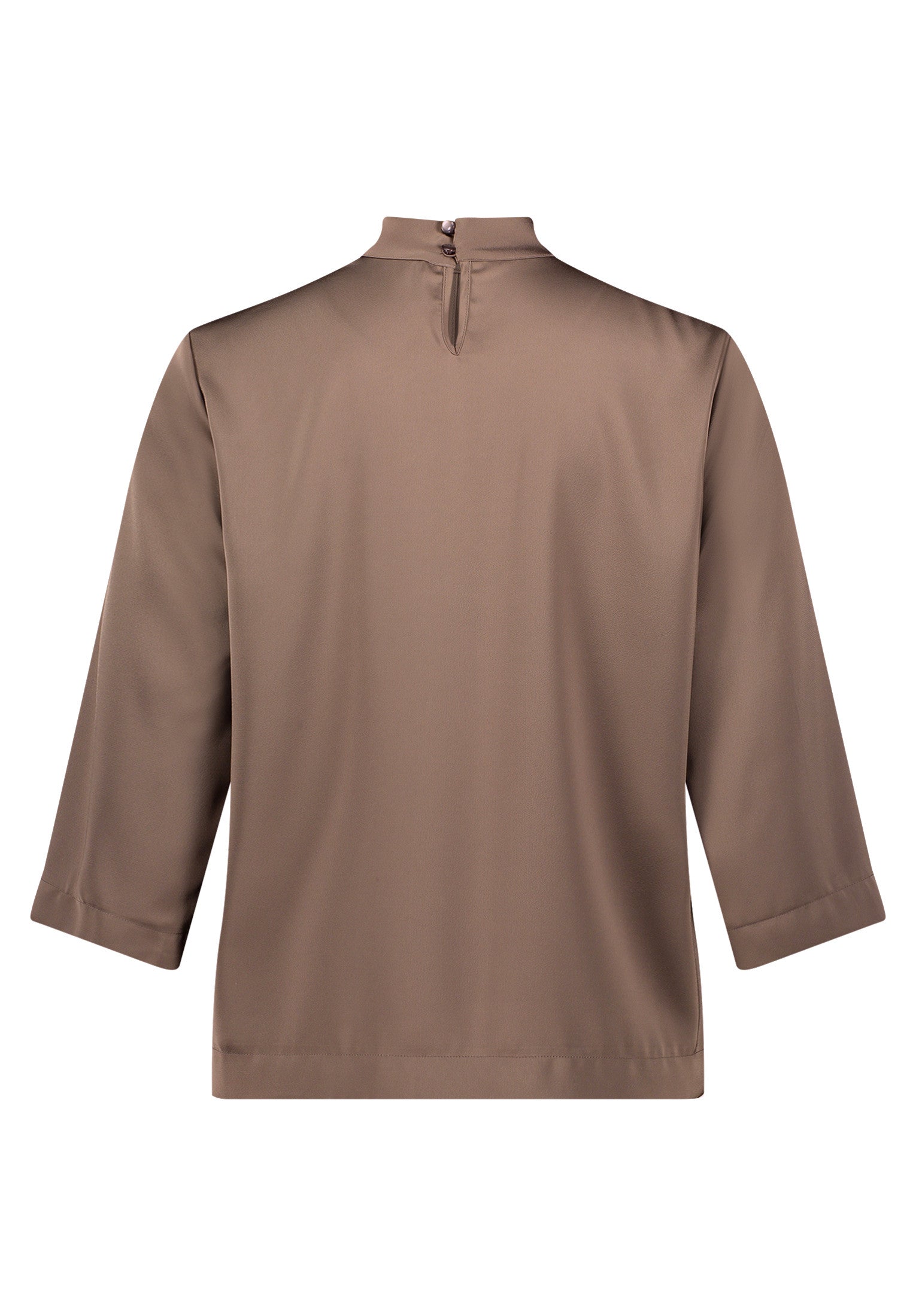 Mocha Satin Blouse