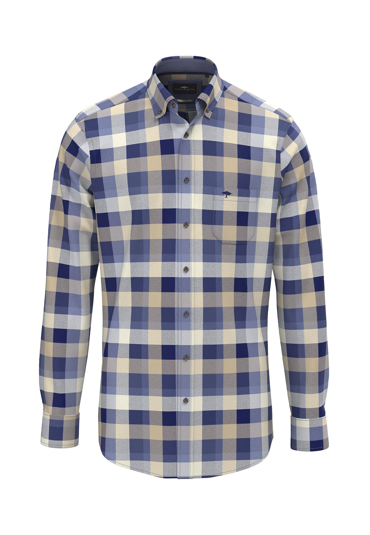 Blue Check Flannel Shirt