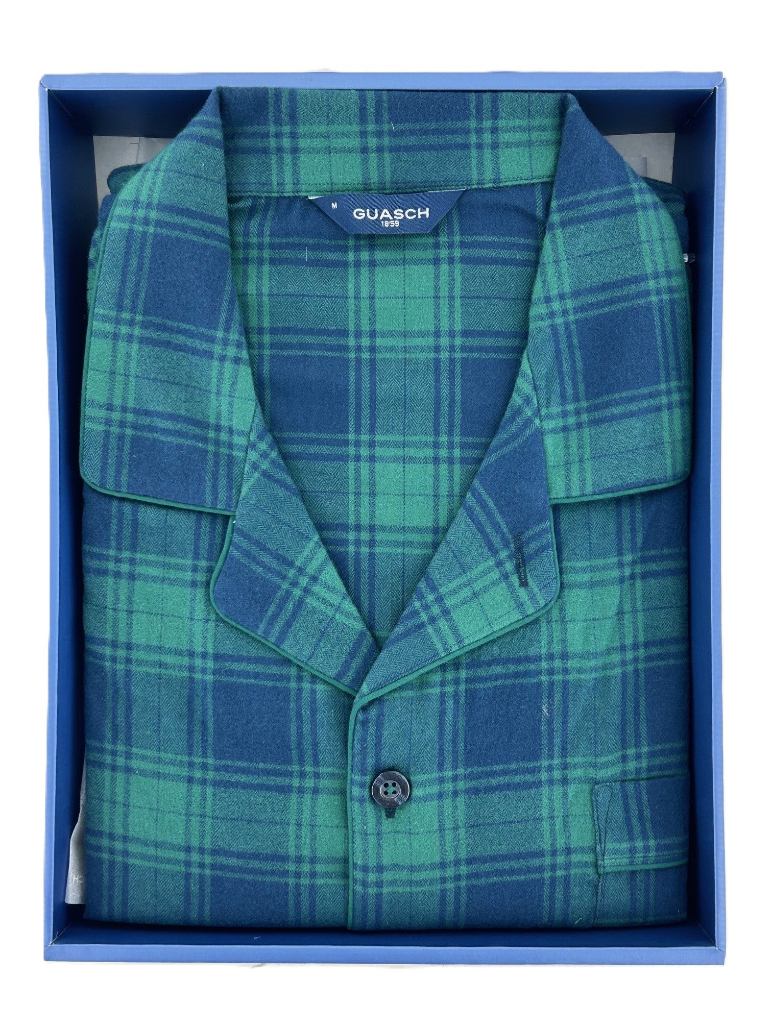 Green Check Flannel Pyjama Set