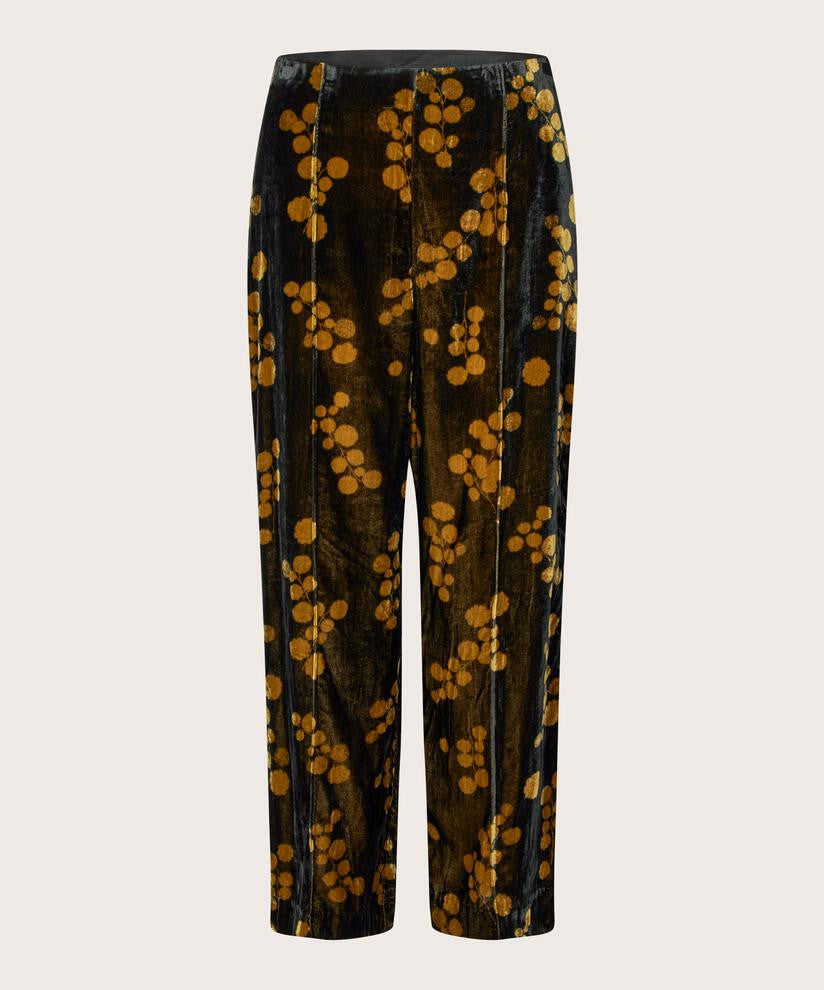 Black Petrilla Velvet Trousers
