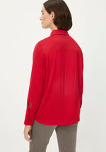 Load image into Gallery viewer, Red Satin Shirt
