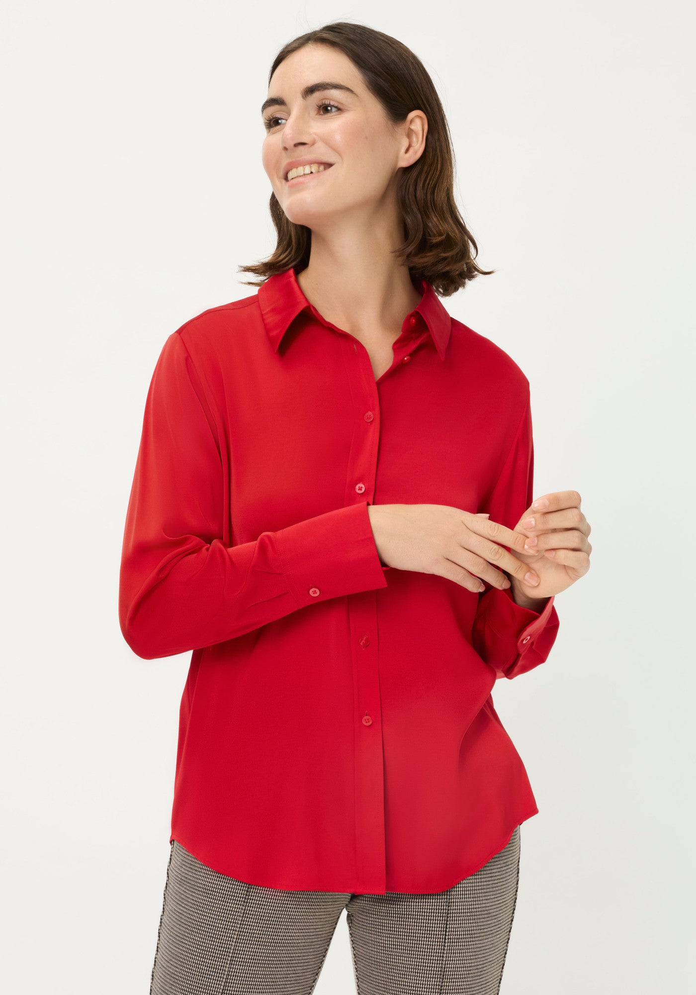 Red Satin Shirt