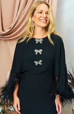 Load image into Gallery viewer, Black Helena Embellished Dress
