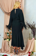 Load image into Gallery viewer, Black Helena Embellished Dress
