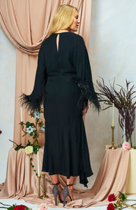 Black Helena Embellished Dress