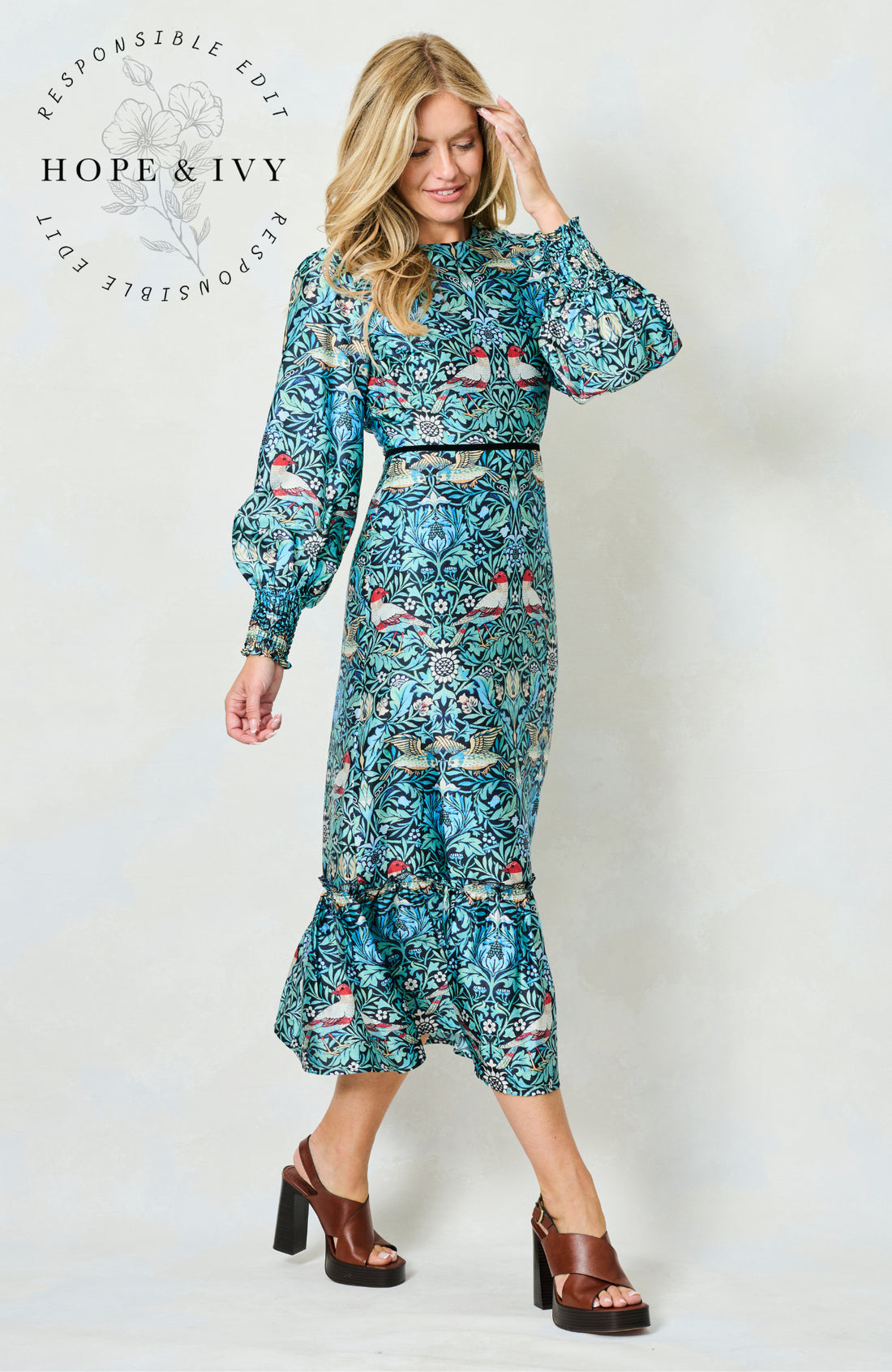 Paisley William Morris Print Dress