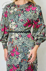 Load image into Gallery viewer, Bramble William Morris Midi Dress
