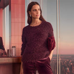 Load image into Gallery viewer, Wine Fluffy Jumper
