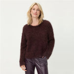 Load image into Gallery viewer, Wine Fluffy Jumper
