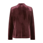 Load image into Gallery viewer, Wine Velvet Blazer

