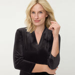 Load image into Gallery viewer, Black Velvet Midi Dress
