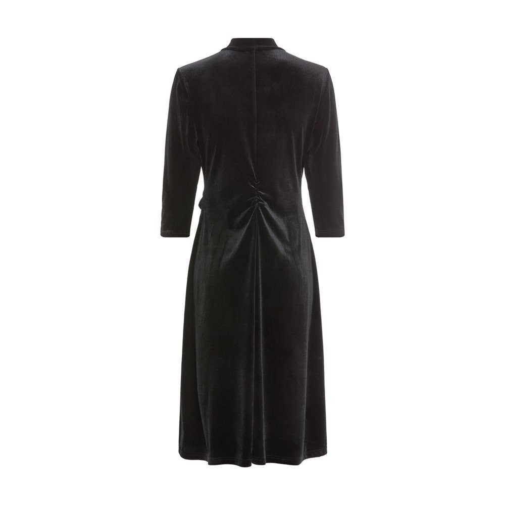 Black Velvet Midi Dress