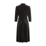 Load image into Gallery viewer, Black Velvet Midi Dress
