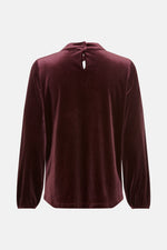 Load image into Gallery viewer, Wine Velvet Twist Top
