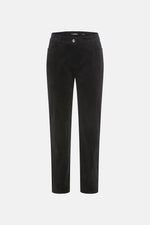 Load image into Gallery viewer, Black Cropped Velvet Trousers
