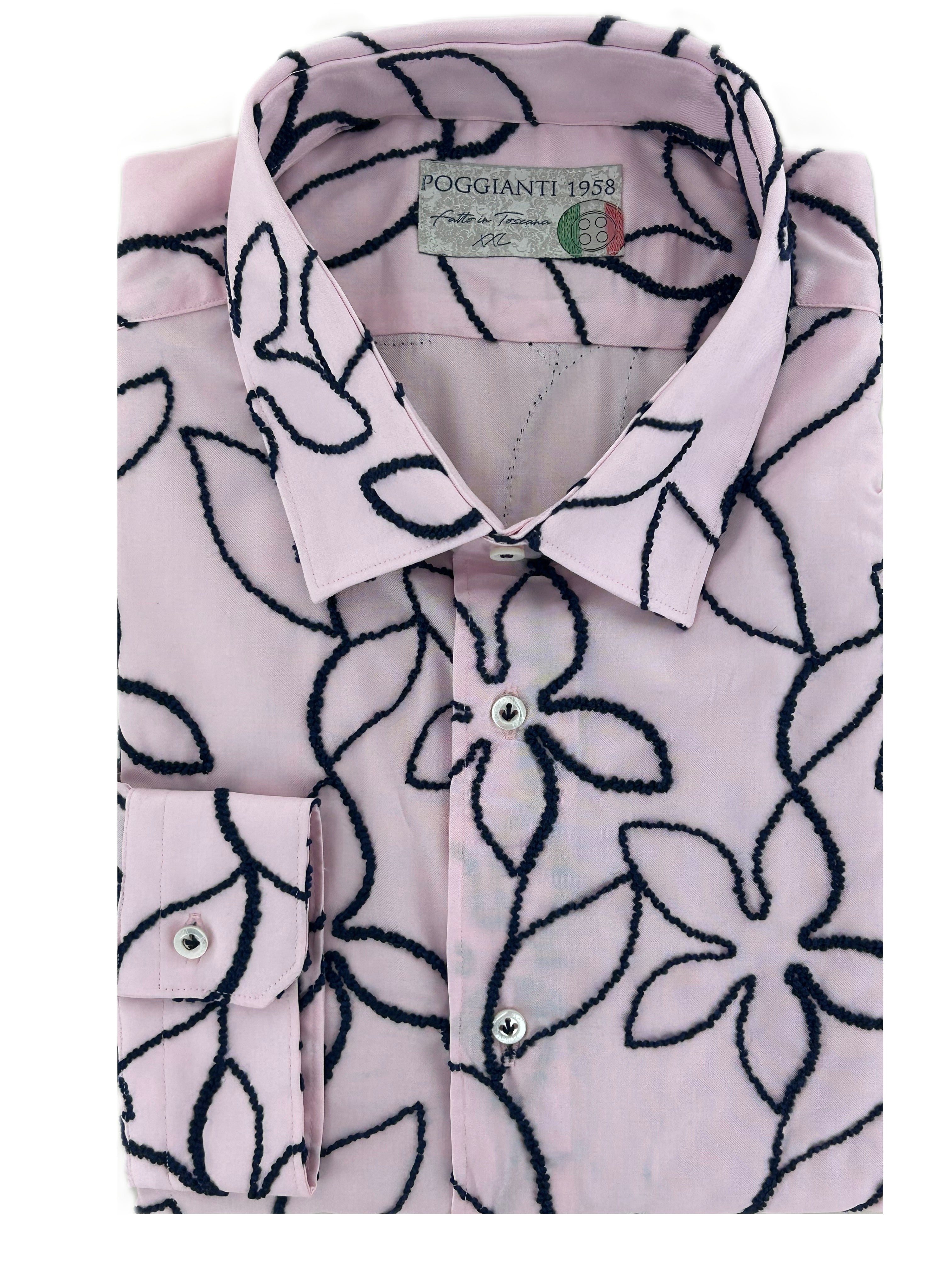 Pink Embroidered Shirt