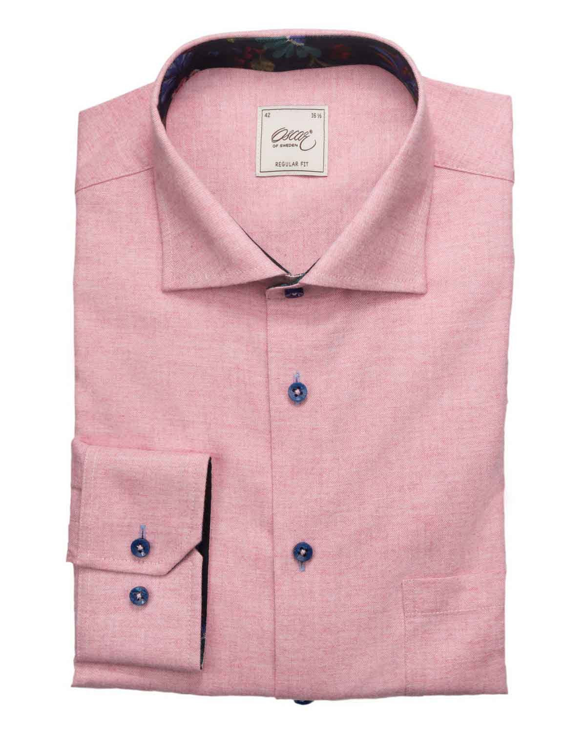 Pink Brushed Cotton Shirt
