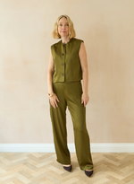 Load image into Gallery viewer, Avocado Evie Satin Trouser
