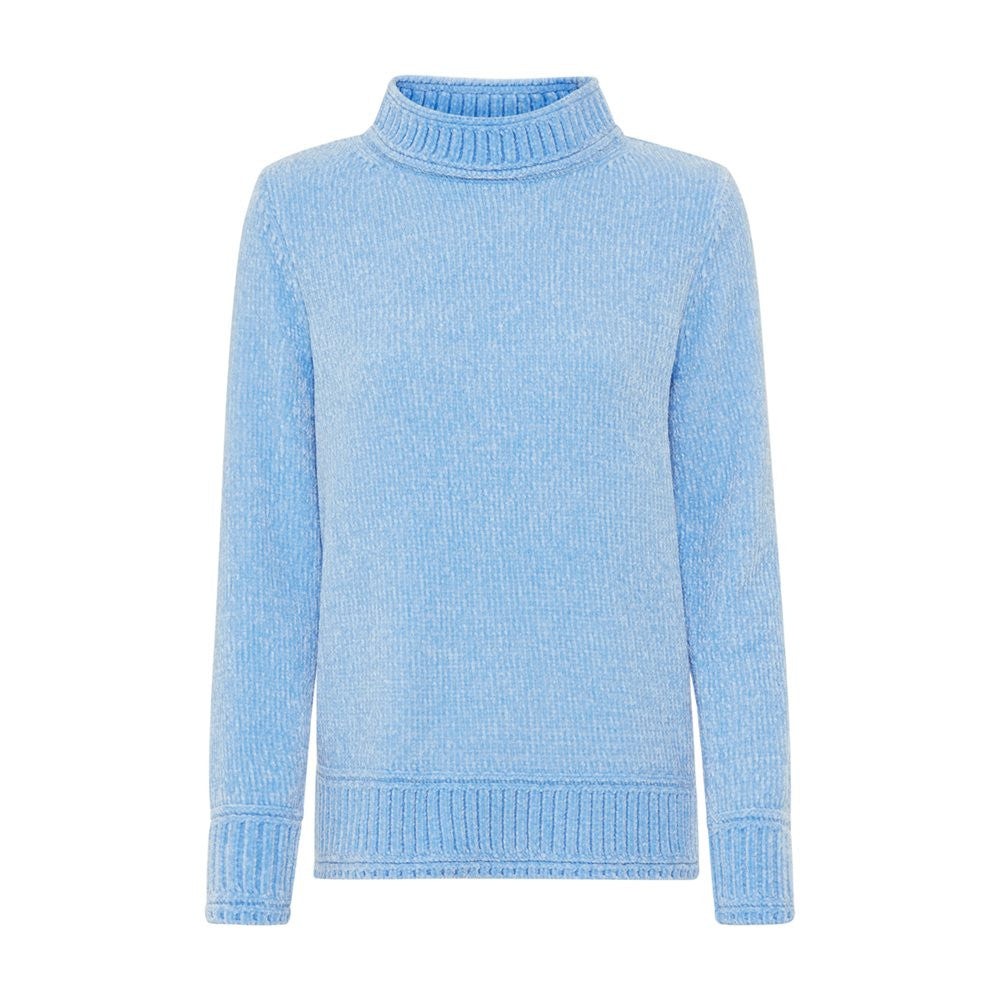 Blue Chunky Turtleneck