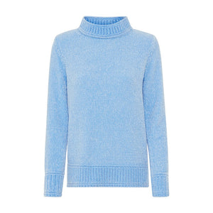 Blue Chunky Turtleneck