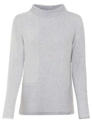 Grey High Neck Pullover