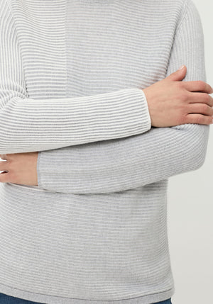 Grey High Neck Pullover