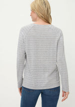 Load image into Gallery viewer, Grey Sparkly Jersey Top
