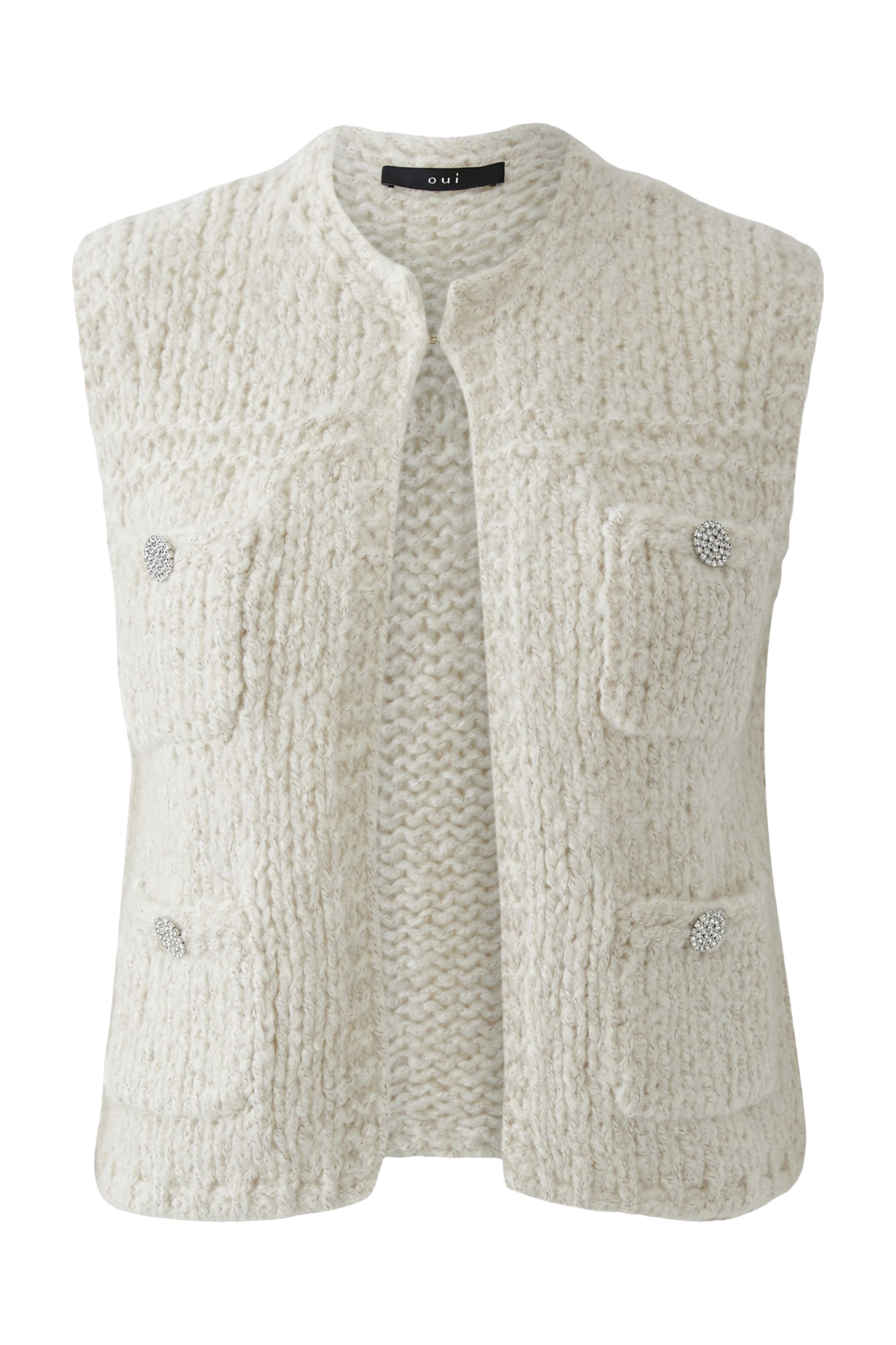 Cream Knitted Waistcoat